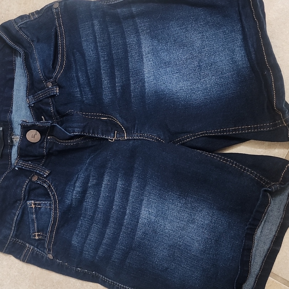 1822 Dark Blue Denim Shorts